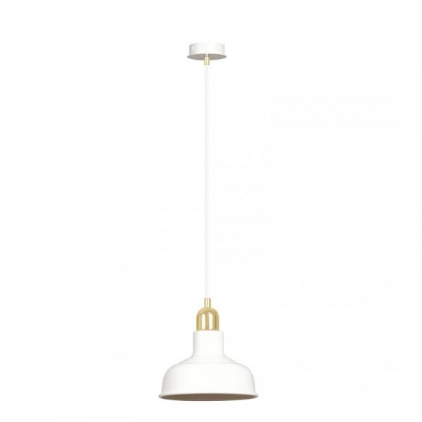 LAMPA WISZĄCA BIAŁO ZŁOTA METALOWA NAD STÓŁ EMIBIG IBOR 1 WHITE