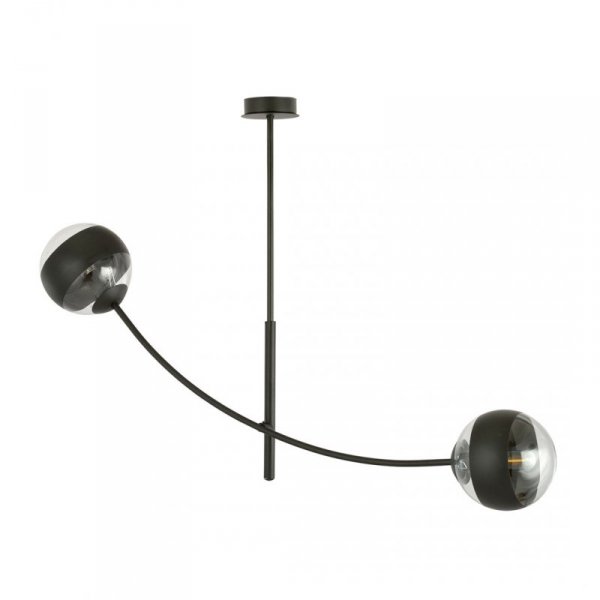 LAMPA WISZĄCA NOWOCZESNA KULE SZKLANE EMIBIG HUNTER 2 BLACK/STRIPE
