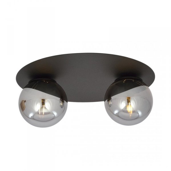 LAMPA SUFITOWA PLAFON CZARNY KULE SZKLANE EMIBIG SOLAR 2 BLACK/GRAFIT
