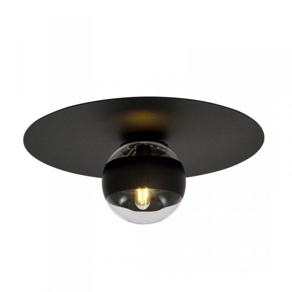 LAMPA SUFITOWA PLAFON CZARNY KULE SZKLANE EMIBIG SOLAR 1 BLACK/STRIPE