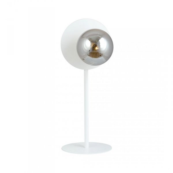 LAMPA STOŁOWA NOCNA KULA BIAŁA EMIBIG OSLO LN WHITE/GRAFIT