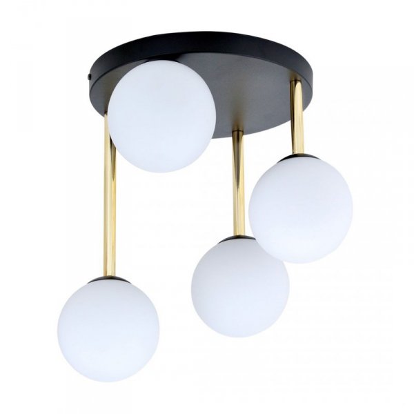 LAMPA SUFITOWA NOWOCZESNA KULE SZKLANE EMIBIG DOLCE 4 BL OPAL