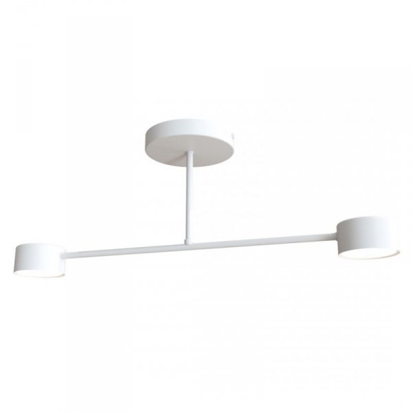 LAMPA SUFITOWA BIAŁA NOWOCZESNA DO SALONU SYPIALNI HALO 2 WHITE oprawa oświetleniowa