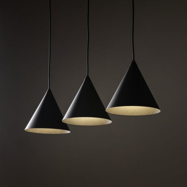 TK LIGHTING LAMPA CONO BLACK LAMPA WISZĄCA 3 S LISTWA