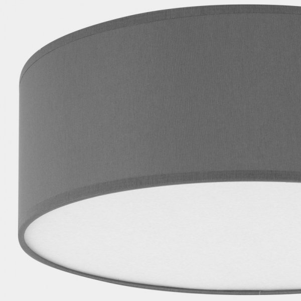 TK LIGHTING RONDO GRAPHITE 1087 LAMPA SUFITOWA PLAFON GRAFITOWY SZARY ABAŻUR 45CM
