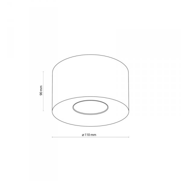 TK LIGHTING ORION BLACK LAMPA SUFITOWA 1 PŁ