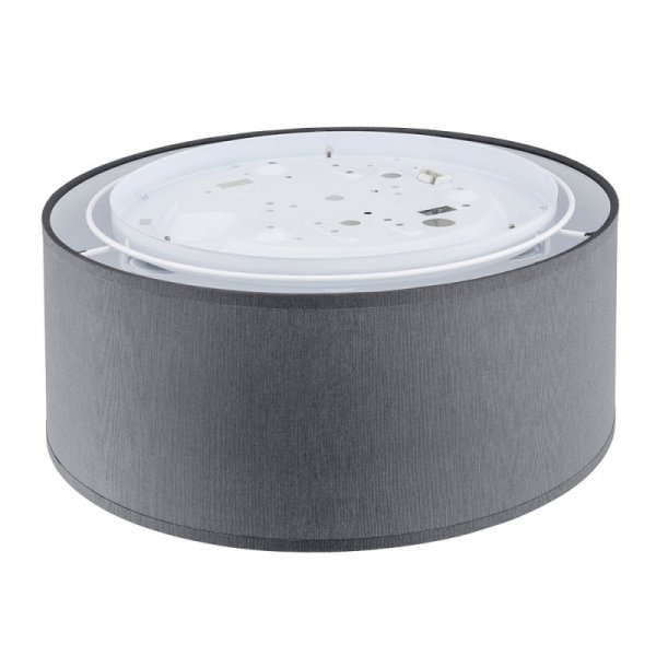 TK LIGHTING RONDO GRAY 3333 LAMPA SUFITOWA FLAFON SZARY ABAŻUR DUŻY 50CM