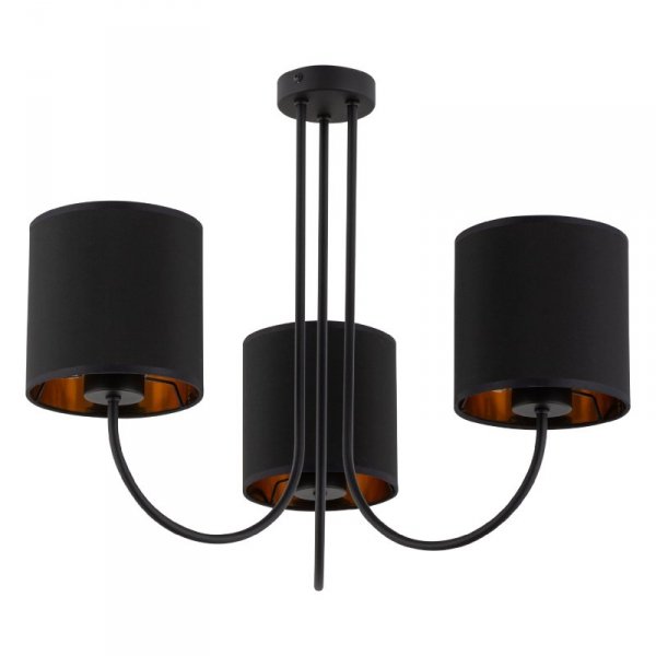 TK LIGHTING TORENS BLACK LAMPA SUFITOWA 3 PŁ