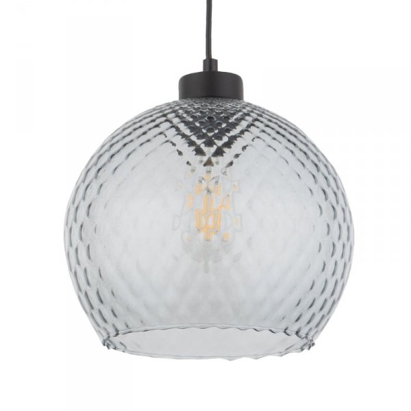 TK LIGHTING DEVON 4626 LAMPA WISZĄCA 1 PŁ GRAFIT KLOSZ GRAFITOWY KULA 25CM