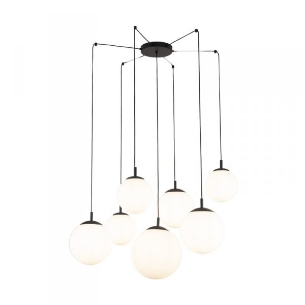 TK LIGHTING LAMPA ESME WHITE LAMPA WISZĄCA 7 PAJĄK