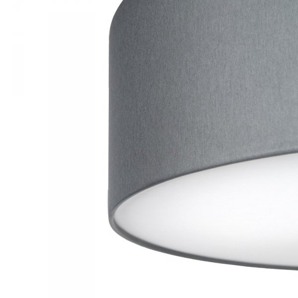 TK LIGHTING RONDO 4858 GRAFIT LAMPA WISZĄCA GRAFITOWY SZARY ABAŻUR 60CM