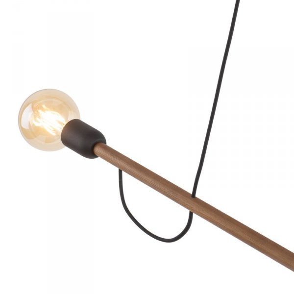 TK LIGHTING HELIX WOOD ORZECH LAMPA WISZACA 2 PŁ