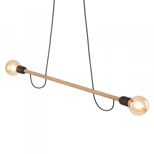 TK LIGHTING HELIX WOOD LAMPA WISZĄCA 2 PŁ