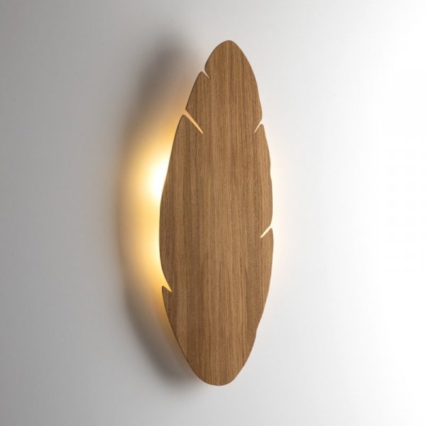 TK LIGHTING LAMPA HOJA WOOD KINKIET 4