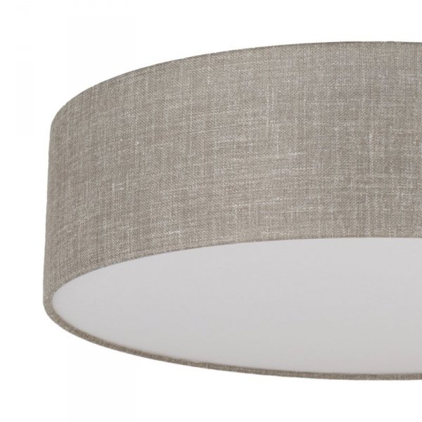 TK LIGHTING RONDO LINEN 5637 LAMPA SUFITOWA PLAFON DUŻY ABAŻUR LNIANY NATURAL EKO