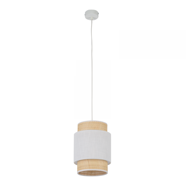 TK LIGHTING BOHO NEW WHITE 5652 LAMPA WISZĄCA BIAŁA RAFI NATURALNA EKO 