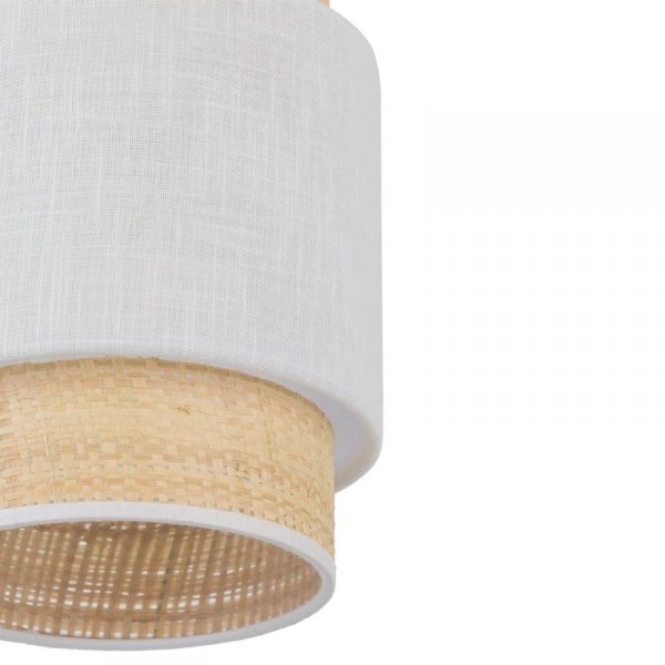 TK LIGHTING BOHO NEW WHITE 5652 LAMPA WISZĄCA BIAŁA RAFI NATURALNA EKO 