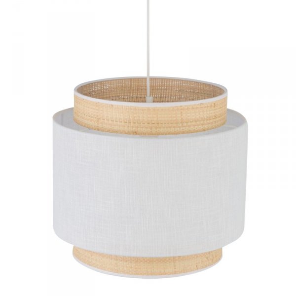 TK LIGHTING BOHO NEW WHITE 5653 LAMPA WISZĄCA BIAŁA RAFI NATURALNA EKO