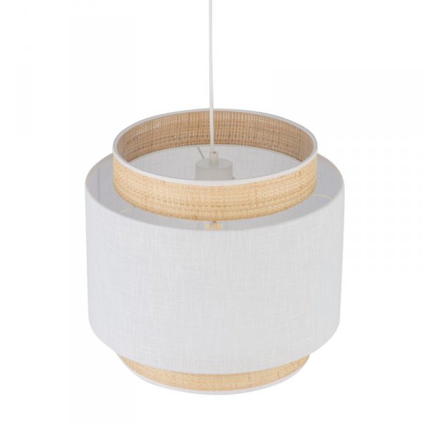 TK LIGHTING BOHO NEW WHITE 5653 LAMPA WISZĄCA BIAŁA RAFI NATURALNA EKO