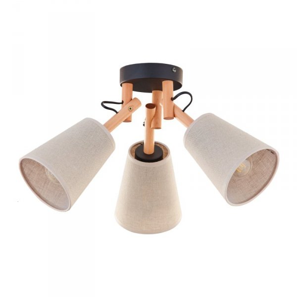 TK LIGHTING VAIO NATURE 574 LAMPA SUFITOWA PLAFON DREWNIANY Z ABAŻURAMI EKO