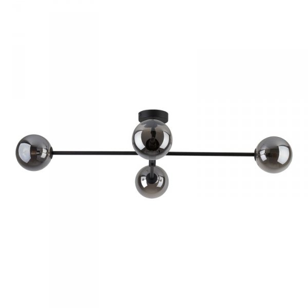 TK LIGHTING 6235 SARIUS BLACK GRAPHITE LAMPA SUFITOWA  CZARNA KULE GRAFITOWE