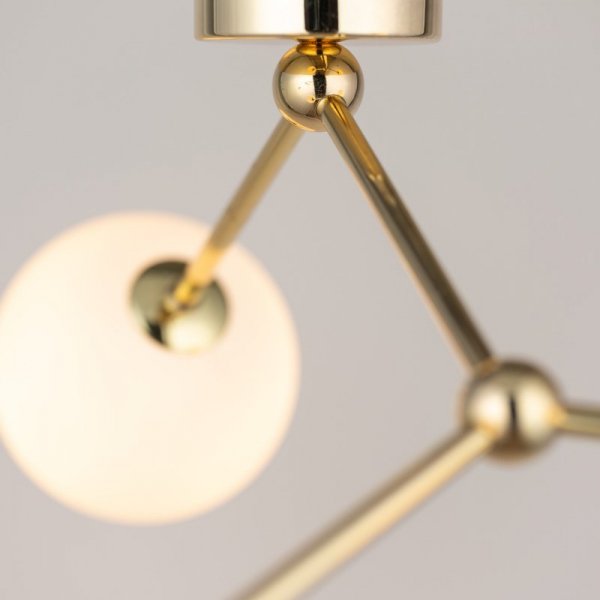 TK LIGHTING FAIRY GOLD 6471 LAMPA SUFITOWA PLAFON ZŁOTY BIAŁE SZKLANE KULE