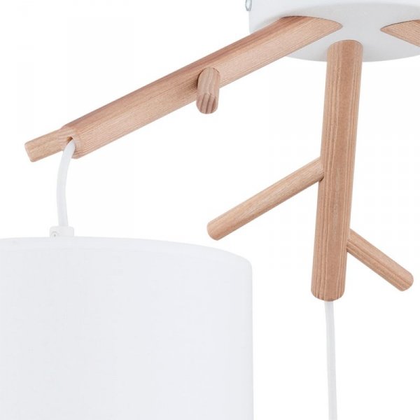 TK LIGHTING ALBERO WHITE LAMPA WISZĄCA 3 PŁ