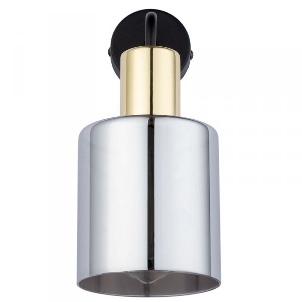 TK LIGHTING SIERRA GOLD 6660 KINKIET CZARNO ZŁOTY GRAFITOWY KLOSZ