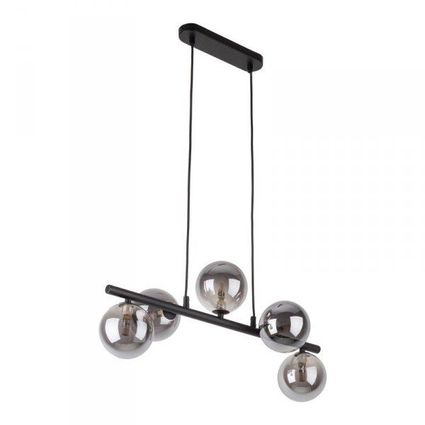 TK LIGHTING ESTERA BLACK 6707 LAMPA WISZĄCA CZARNA SZKLANE KLOSZE KULE GRAFITOWE