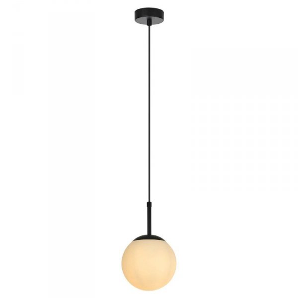 LAMPA WISZĄCA CZARNA KULA SZKLANA NAD STÓŁ DORADO LIGHT PRESTIGE LP-002/1P BK