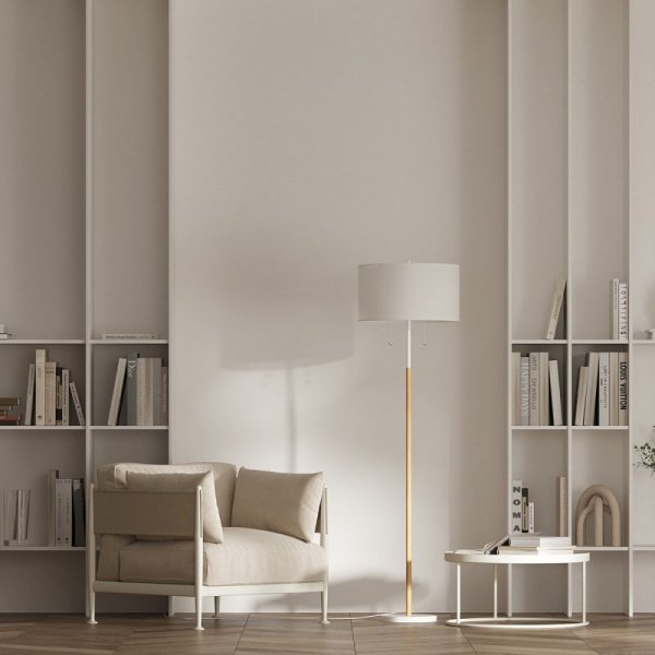 Lampa stojąca Fogo 2xE27 biała LP-0304/2F WH