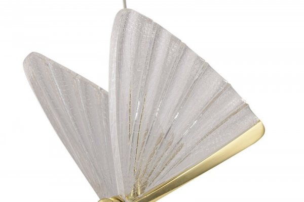LIGHT PRESTIGE MARIPOSA LP-1715/1P LAMPA WISĄCA ZŁOTA LED MOTYL WAŻKA DESINGERSKA DEKORACYJNA