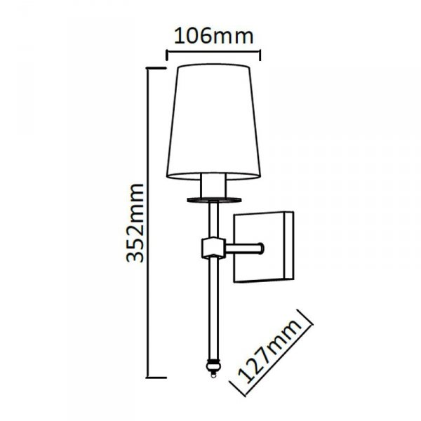 KINKIET KLASYCZNY PATYNA STARE ZŁOTO ANTYCZNE Z ABAŻUREM DO SYPIALNI SALONU KLASYCZNY LIGHT PRESTIGE CASOLI  LP-2118/1W patyna