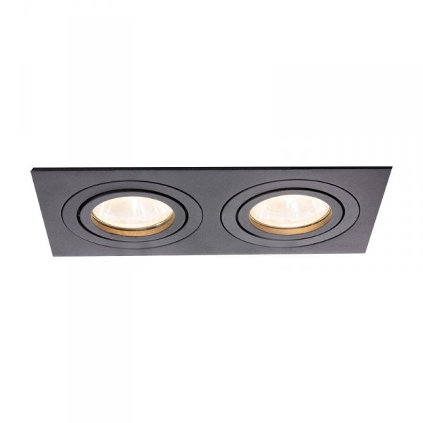 OCZKO HALOGENOWE OPRAWKA WPUSZCZANA PODWÓJNA CZARNA LIGHT PRESTIGE METIS LP-2780/2RS BK