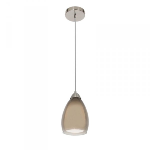 LAMPA WISZĄCA SZKLANA PODWÓJNY KLOSZ DYMIONY  LIGHT HOME NIKI  LP-567/1P dym