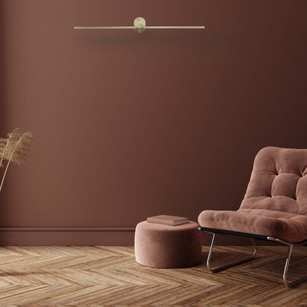 KINKIET LED ZŁOTY NAD LUSTRO 60CM DO ŁAZIENKI IP44 HERMETYCZNY LIGHT PRESTIGE MODERN SLIM  IP44 LP-777/1W L GD BARWA CIEPŁA 3000K