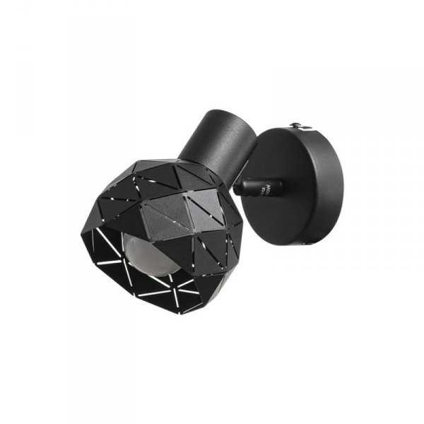 KINKIET SPOT REFLEKTOR CZARNY DEKORACYJNY REGULOWANY LIGHT PRESTIGE REUS LP-8069/1WS BK