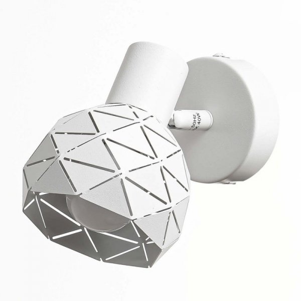KINKIET SPOT REFLEKTOR BIAŁY DEKORACYJNY REGULOWANY LIGHT PRESTIGE REUS LP-8069/1WS WH