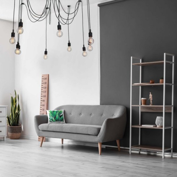 LAMPA WISZĄCA SPIDER PAJĄK CZARNA LIGHT PRESTIGE SOLETO LP-90082/10P