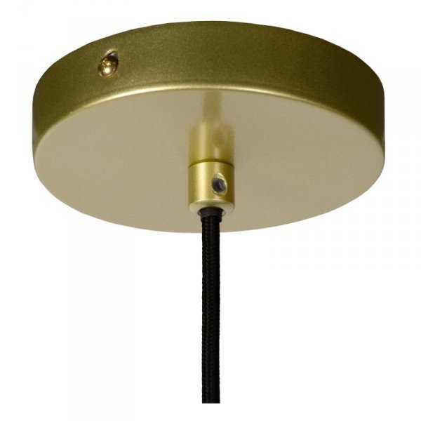 LAMPA WISZĄCA GRANATOWO ZŁOTA ABAŻUR FRĘDZELKI GRANATOWA DO SYPIALNI W STYLU GLAMOUR EXTRAVAGANZA FRILLS 03442/42/02 LUCIDE