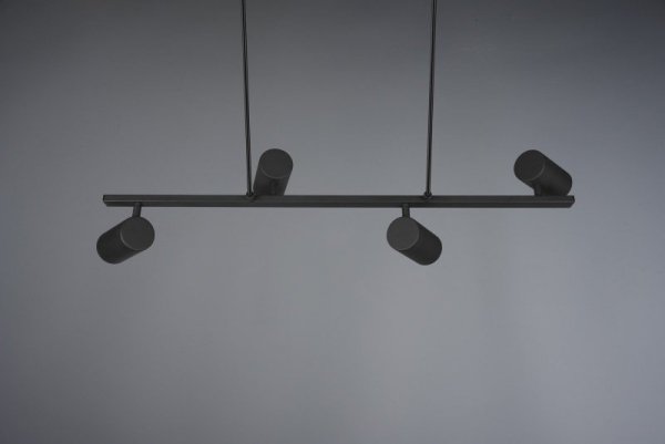 LAMPA WISZĄCA CZARNA REFLEKTORKI REGULOWANE NAD STÓŁ DO SALONU KUCHNI JADALNI MARLEY 302400432 TRIO