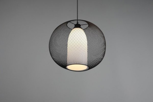 LAMPA WISZĄCA KULA DRUCIANA Z KLOSZEM 40CM NAD STÓŁ DO KUCHNI JADALNI DO SALONU FILO 313900132 TRIO