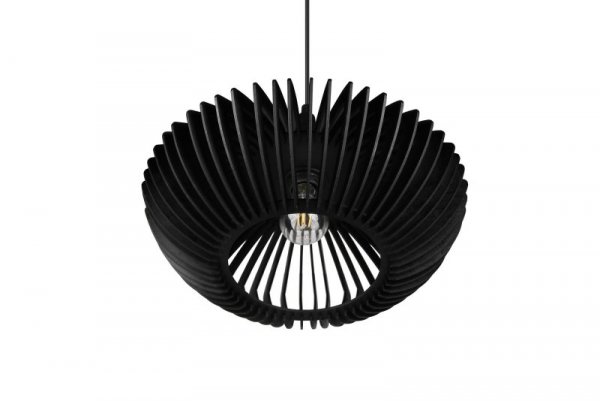 LAMPA WISZĄCA DREWNIANA CZARNA BOHO NATURAL EKO DO SALONU SYPIALNI NAD STÓŁ COLINO 315900132 TRIO