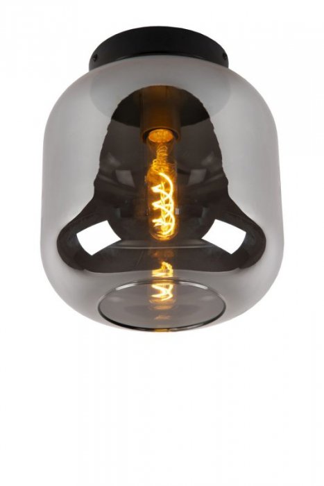 LAMPA SUFITOWA PLAFON SZKLANY DYMIONY KLOSZ LUCIDE JOANET 45194/25/65