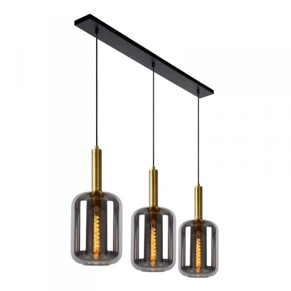 LAMPA WISZĄCA SZKLANA DO SALONU JADALNI NOWOCZESNA LUCIDE JOANET 45494/03/65