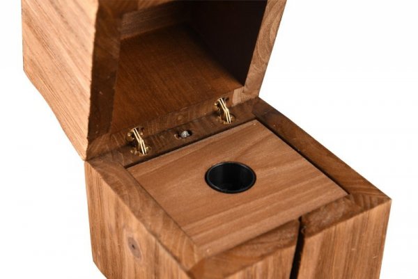 LAMPKA STOŁOWA NOCNA IMITACJA DREWNA DO SALONU SYPIALNI DEKORACYJNA TREASURE 514110130 TRIO
