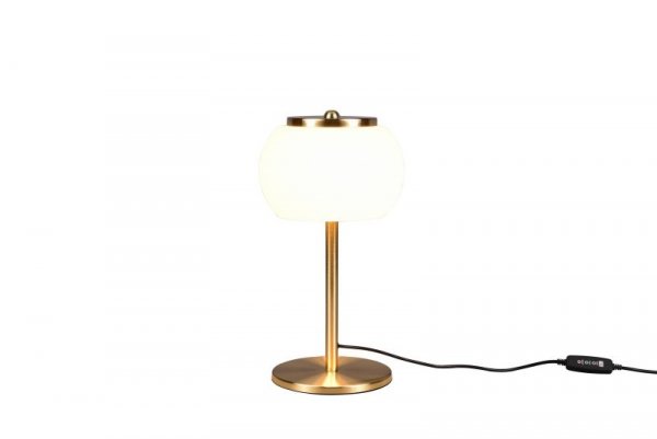LAMPKA STOŁOWA NOCNA MOSIĄDZ MATOWY ZŁOTY MADISON 542010108 TRIO