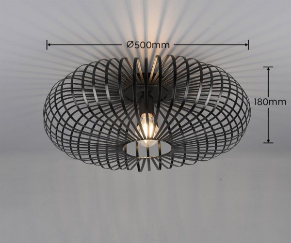 LAMPA SUFITOWA PLAFON DRUCIANY METALOWY NOWOCZESNY JOHANN 606905032 TRIO