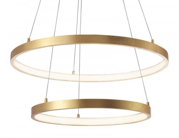 ZŁOTA LAMPA LED NOWOCZESNA RING DO SALONU SYPIALNI LUCES EXCLUSIVAS NUEVE LE41707
