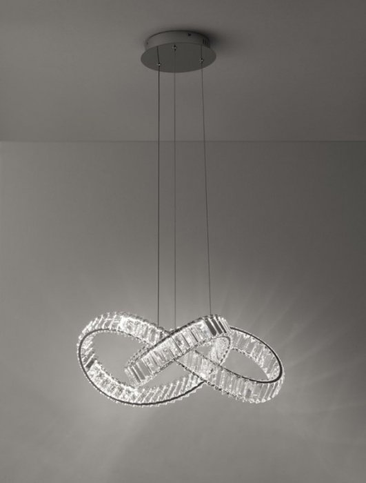 LAMPA WISZĄCA LED NOWOCZESNA GLAMOUR DO SALONU SYPIALNI LUCES EXCLUSIVAS SINALOA LE42923